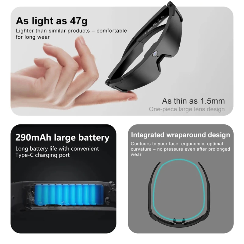Smart Glasses Lens - Lunettes intelligentes OnePlus AI ChatGPT avec