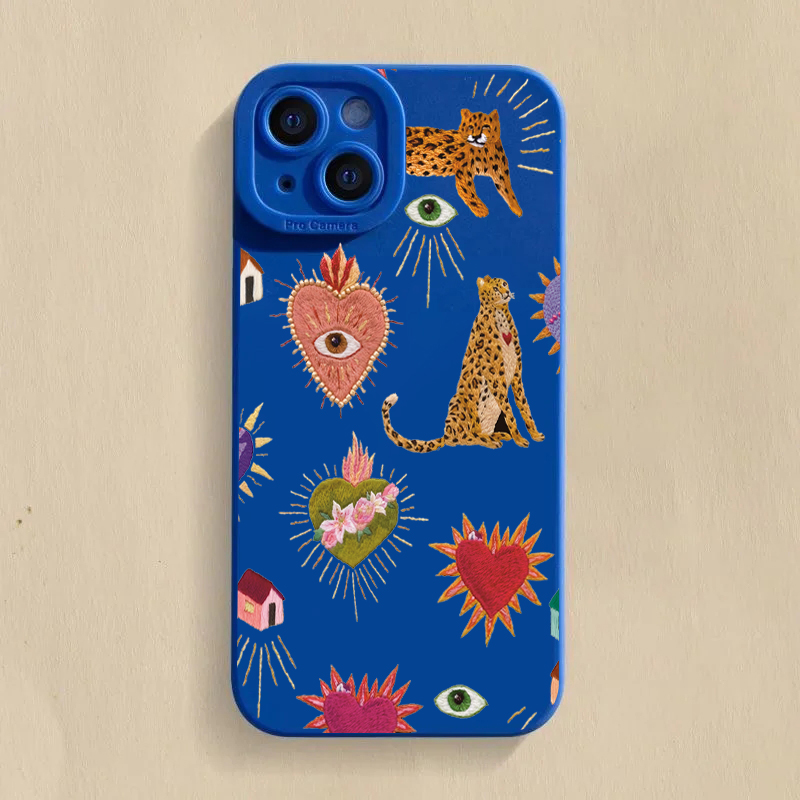 Samsung Galaxy S25 - Coque de téléphone anti-chute motif léopard