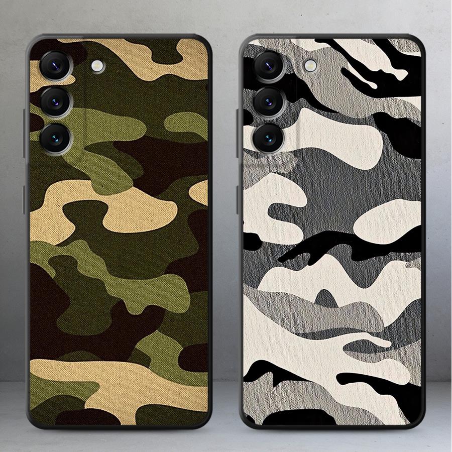 Samsung Galaxy A55 - Coque de téléphone à motif camouflage