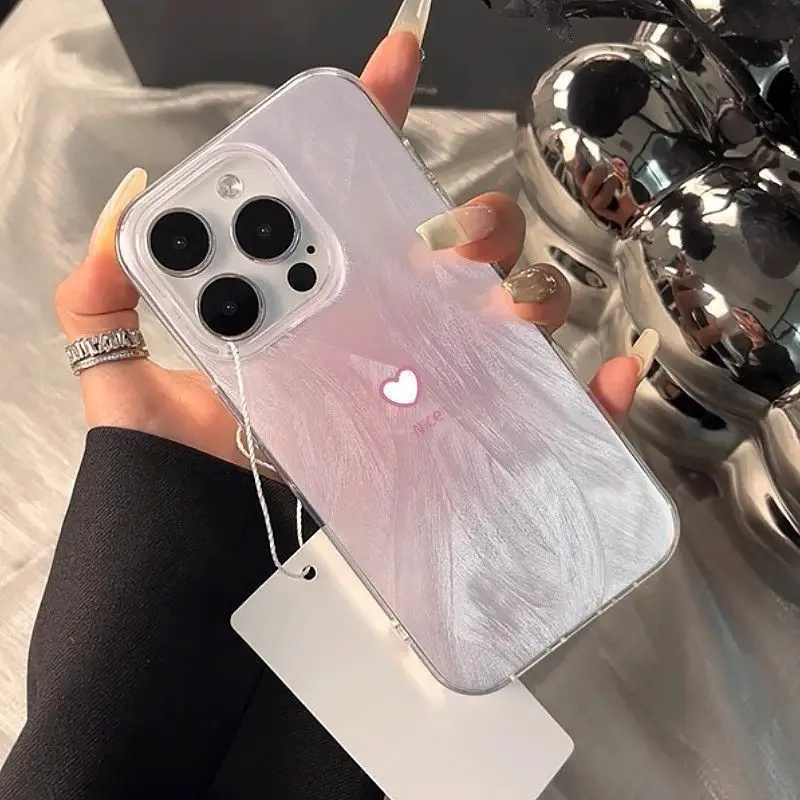 Samsung Galaxy A55 - Coques Simples Dégradées Rose Cœur pour