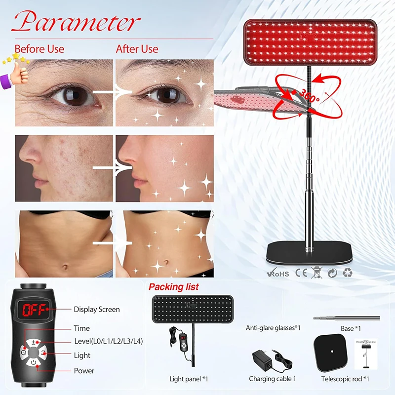 Panneau de thérapie à la lumiè - Galvanic Skin Sensor avis et prix
