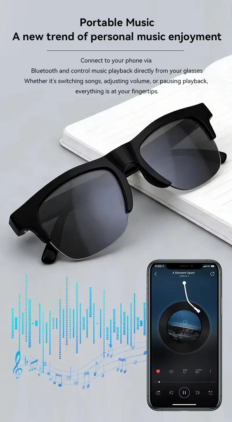 Lunettes intelligentes sans fi - Smart Glasses Lens avis et prix